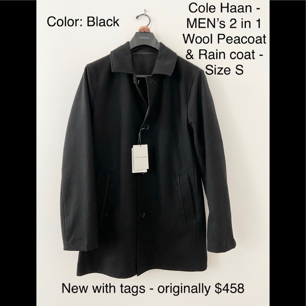 🆕Cole Haan Men Wool / Rain Coat